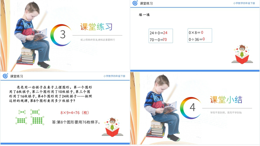 小学数学四年级下册《乘、除法的意义和各部分之间的关系》PPT课件 小学数学四年级下册《乘、除法的意义和各部分之间的关系》PPT课件