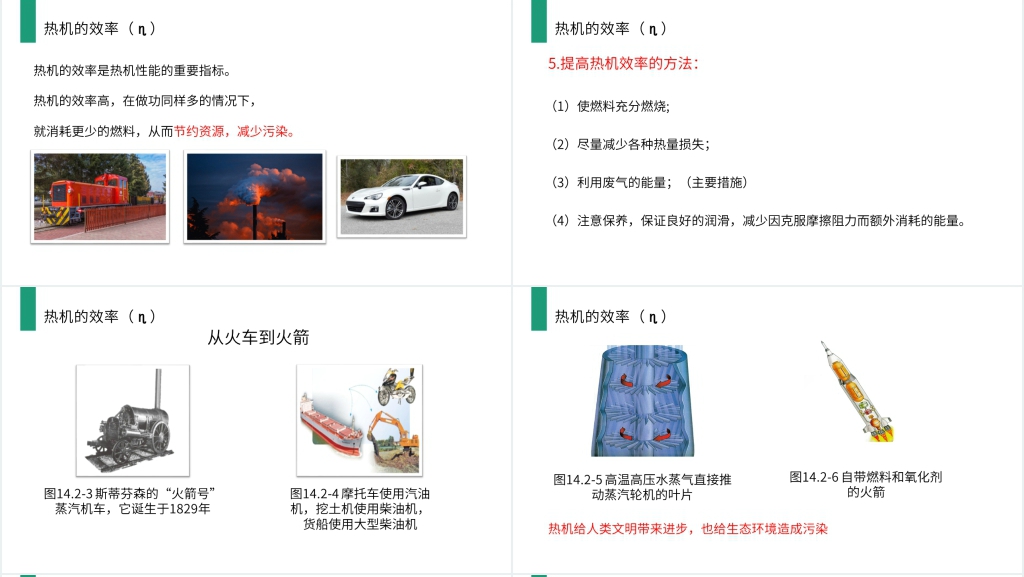 人教版九年级初三物理《热机的效率》PPT课件 人教版九年级初三物理《热机的效率》PPT课件