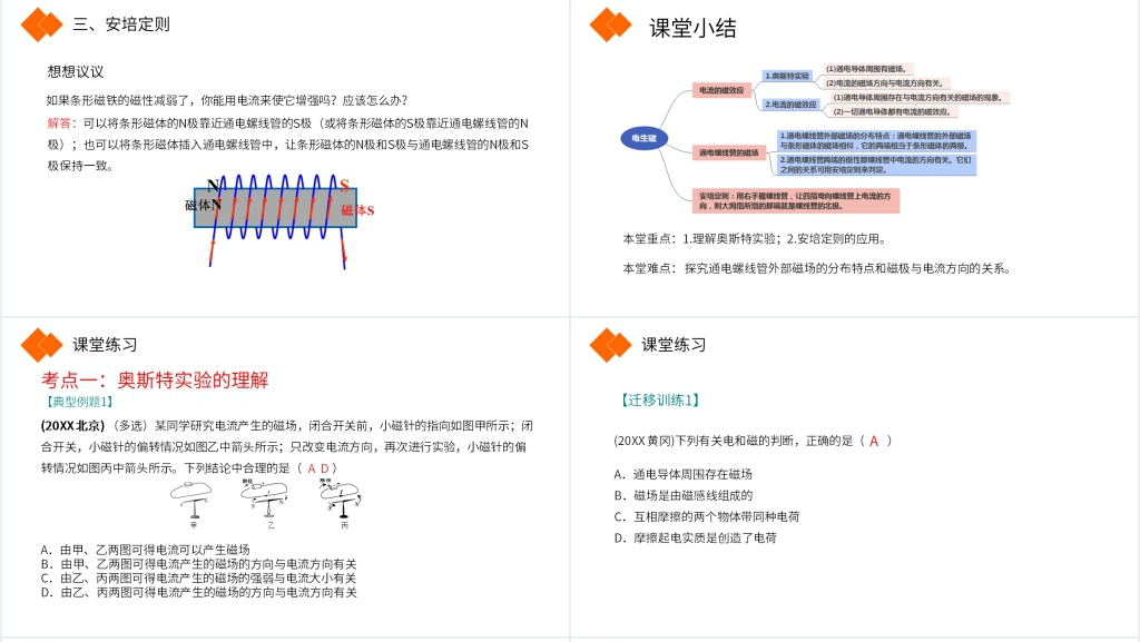 人教版九年级初三物理《电生磁》PPT课件 人教版九年级初三物理《电生磁》PPT课件