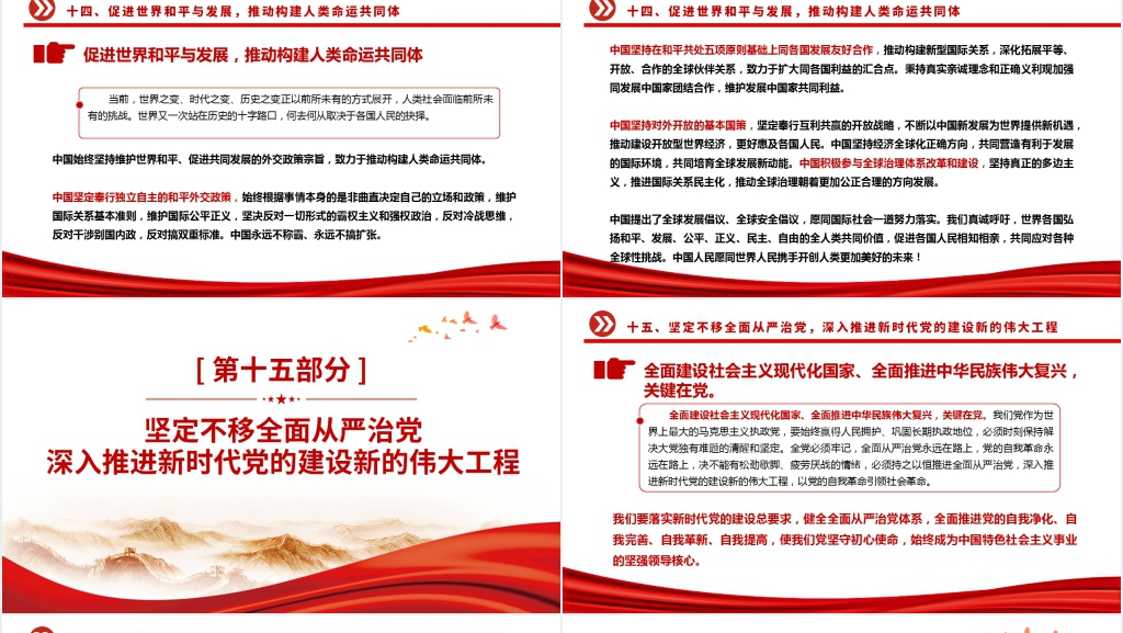 第二十次全国代表大会二十大报告PPT党课 第二十次全国代表大会二十大报告PPT党课