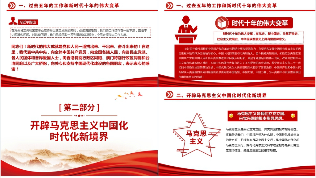 第二十次全国代表大会二十大报告PPT党课 第二十次全国代表大会二十大报告PPT党课