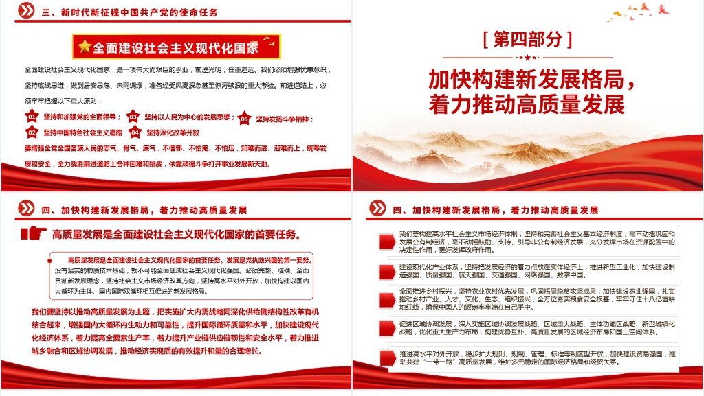 第二十次全国代表大会二十大报告PPT党课 第二十次全国代表大会二十大报告PPT党课