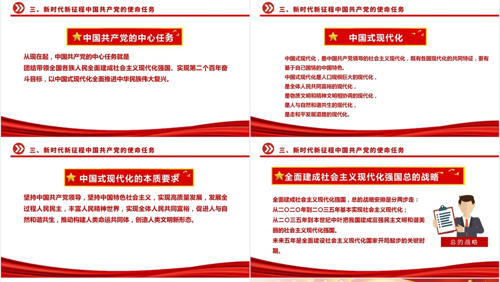 党的二十大报告内容PPT党课 党的二十大报告内容PPT党课