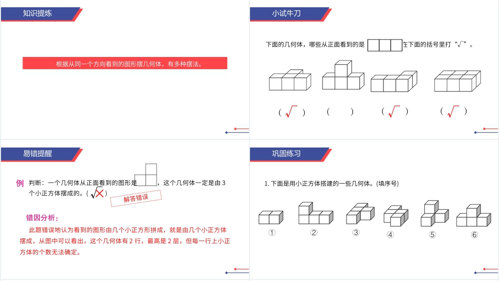 人教版小学数学五年级下册《观察物体》(第1课时)PPT课件 人教版小学数学五年级下册《观察物体》(第1课时)PPT课件