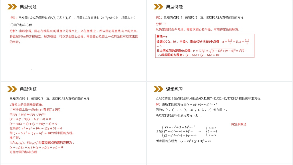 人教版高中数学必修二《圆的标准方程教学》讲课PPT课件 人教版高中数学必修二《圆的标准方程教学》讲课PPT课件