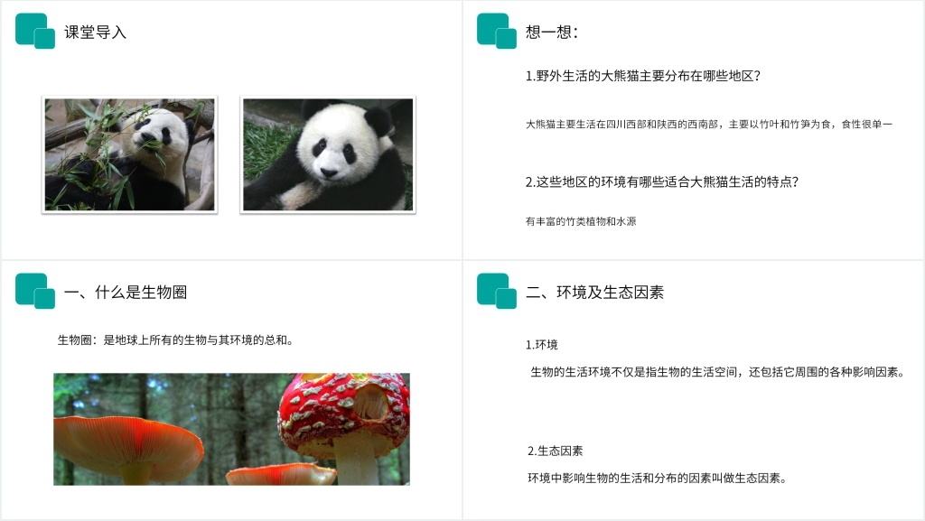 人教版七年级初一生物上册《生物与环境的关系》讲课PPT课件 人教版七年级初一生物上册《生物与环境的关系》讲课PPT课件