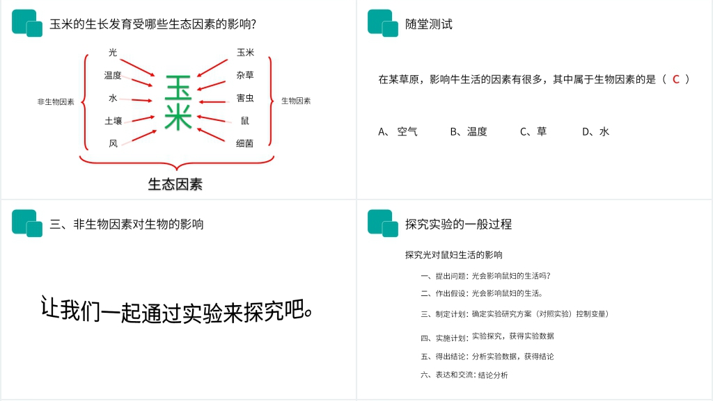人教版七年级初一生物上册《生物与环境的关系》讲课PPT课件 人教版七年级初一生物上册《生物与环境的关系》讲课PPT课件