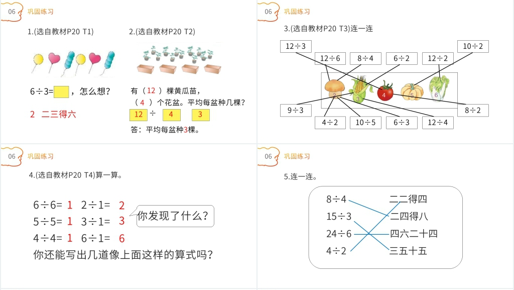 人教版小学数学二年级下册《乘法口诀求商》教学PPT课件 人教版小学数学二年级下册《乘法口诀求商》教学PPT课件