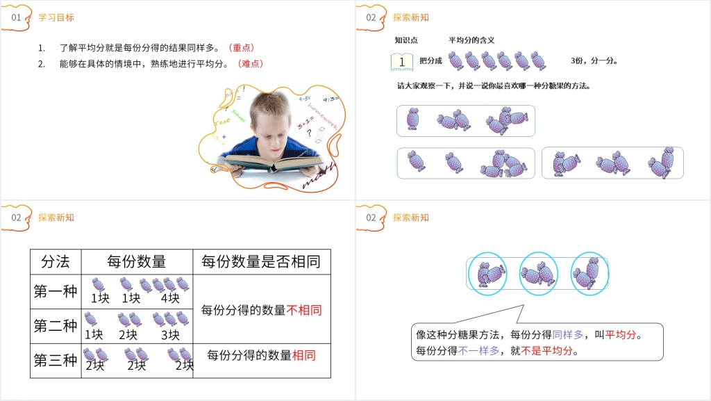 人教版小学数学二年级下册《平均分》PPT课件 人教版小学数学二年级下册《平均分》PPT课件