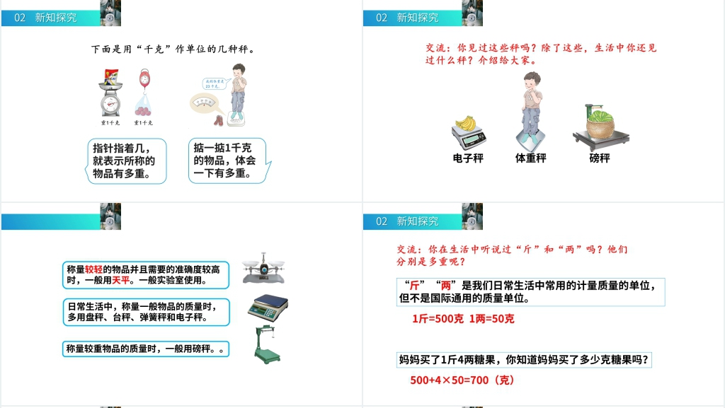 人教版小学数学二年级下册《克、千克的认识》教学PPT课件 人教版小学数学二年级下册《克、千克的认识》教学PPT课件