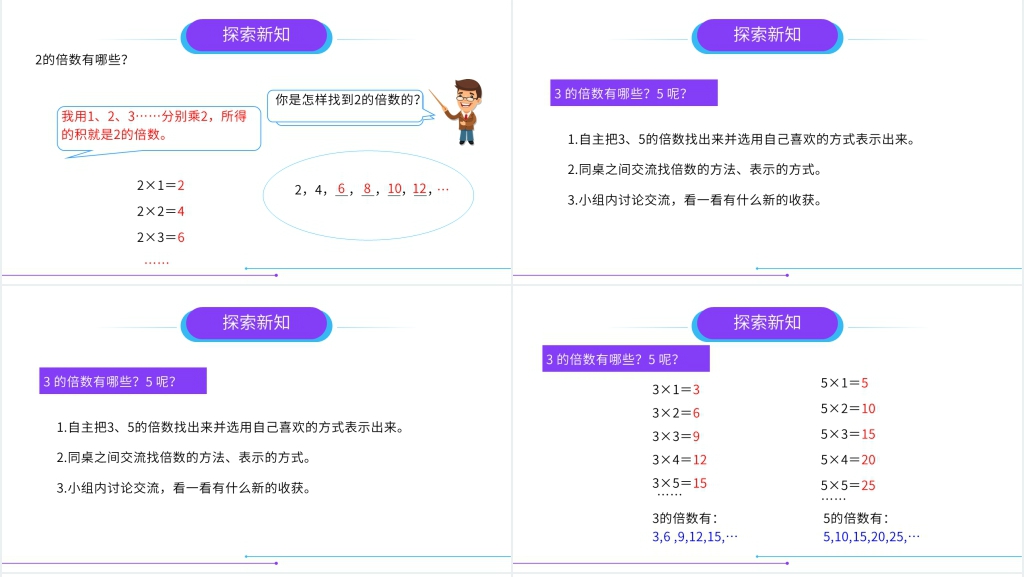 人教版小学数学五年级下册《因数和倍数》教案PPT课件 人教版小学数学五年级下册《因数和倍数》教案PPT课件