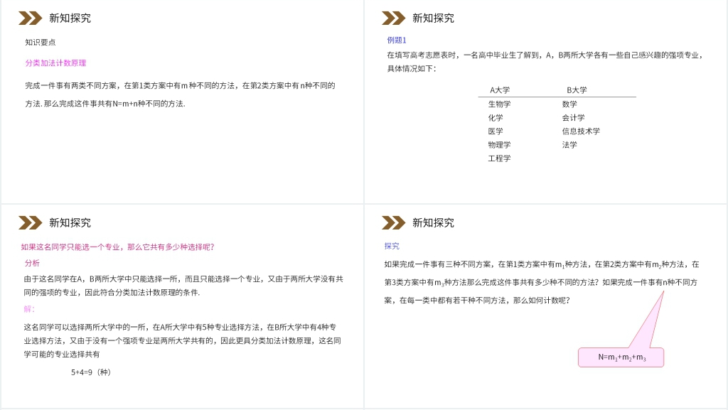 《分类加法计数原理与分步乘法计数原理》PPT课件 《分类加法计数原理与分步乘法计数原理》PPT课件