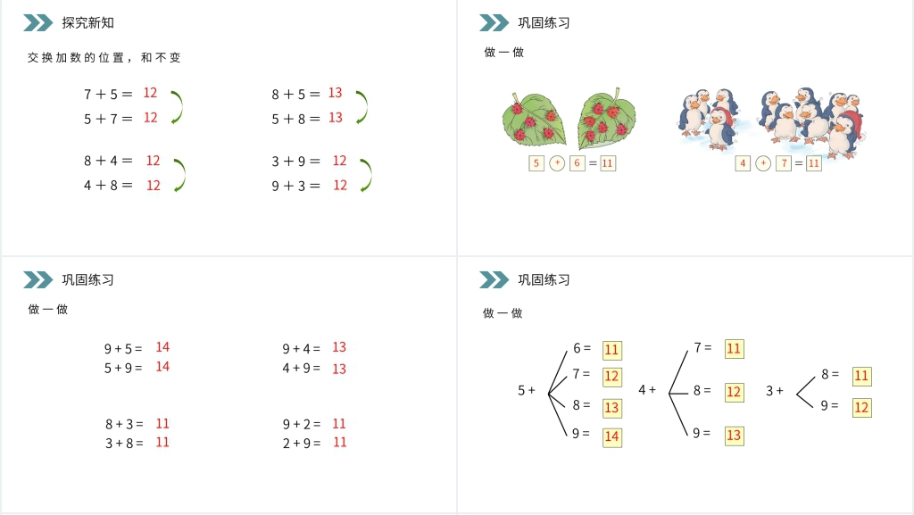 人教版小学数学一年级上册《5、4、3加几》教案PPT课件 人教版小学数学一年级上册《5、4、3加几》教案PPT课件
