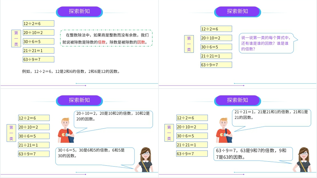 人教版小学数学五年级下册《因数和倍数》(第1课时)PPT课件 人教版小学数学五年级下册《因数和倍数》(第1课时)PPT课件