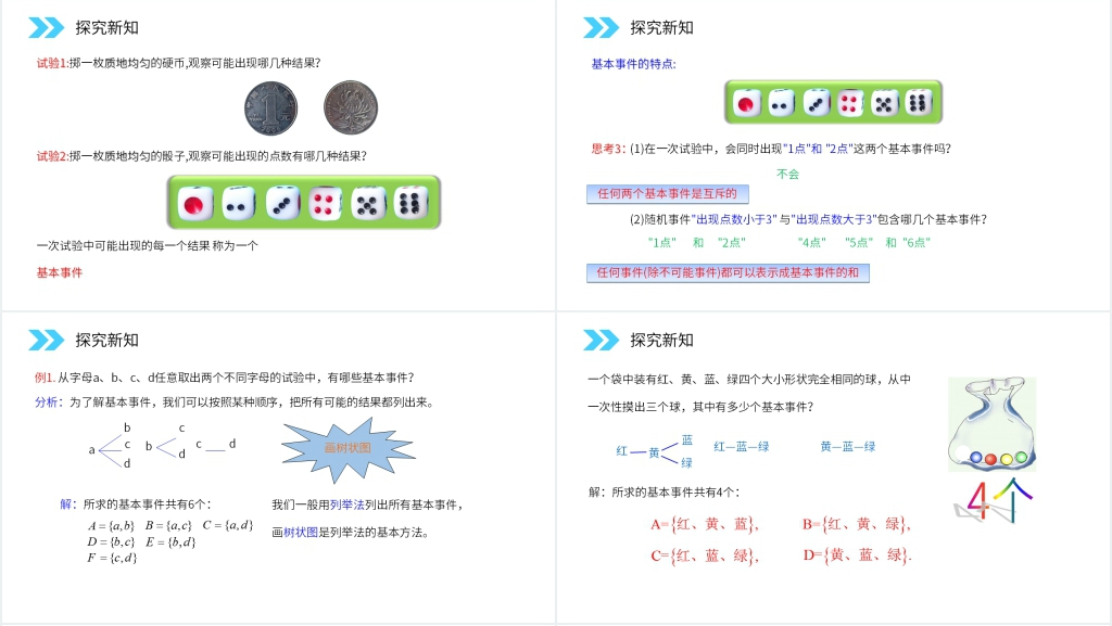 人教版高中数学必修三《古典概型》(第3.2.1课时)教学PPT课件 人教版高中数学必修三《古典概型》(第3.2.1课时)教学PPT课件
