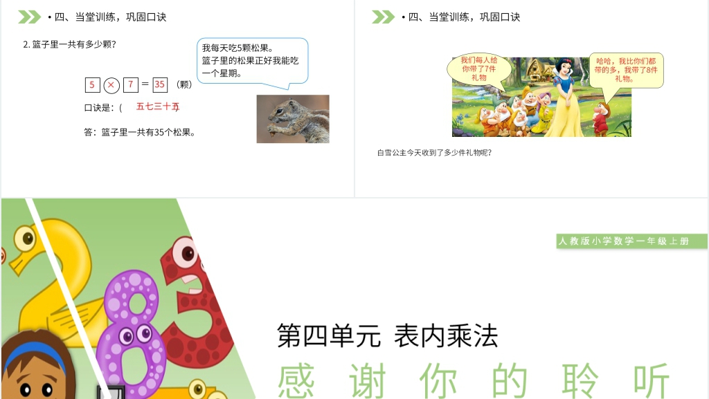 人教版小学数学二年级上册《7的乘法口诀》(第6.1课时)PPT课件 人教版小学数学二年级上册《7的乘法口诀》(第6.1课时)PPT课件