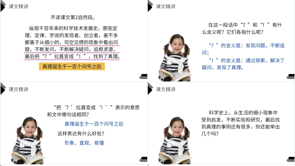 人教版六年级语文下册《真理诞生于一百个问号之后》教案PPT课件 人教版六年级语文下册《真理诞生于一百个问号之后》教案PPT课件