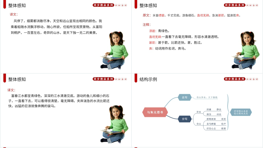 人教版八年级上册语文《与朱元思书》教案PPT课件 人教版八年级上册语文《与朱元思书》教案PPT课件