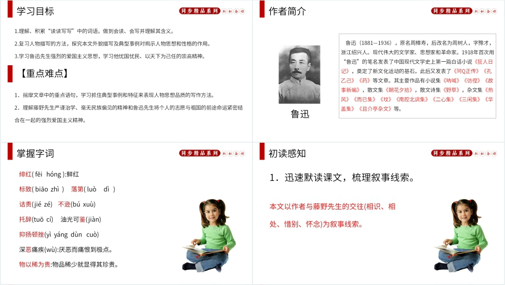 人教版八年级上册语文《藤野先生》教案PPT课件 人教版八年级上册语文《藤野先生》教案PPT课件