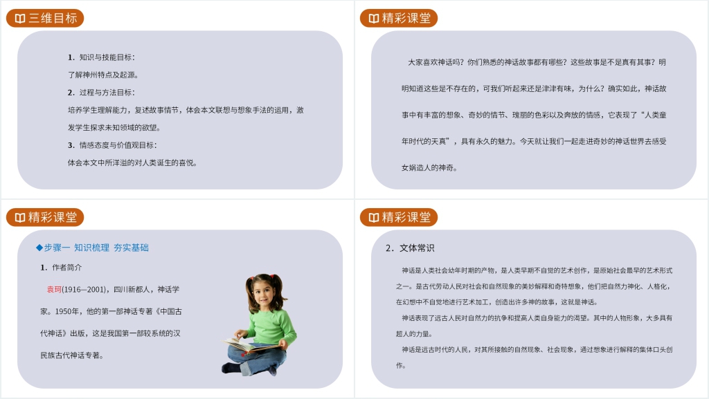 人教版七年级上册语文《女娲造人》PPT课件 人教版七年级上册语文《女娲造人》PPT课件