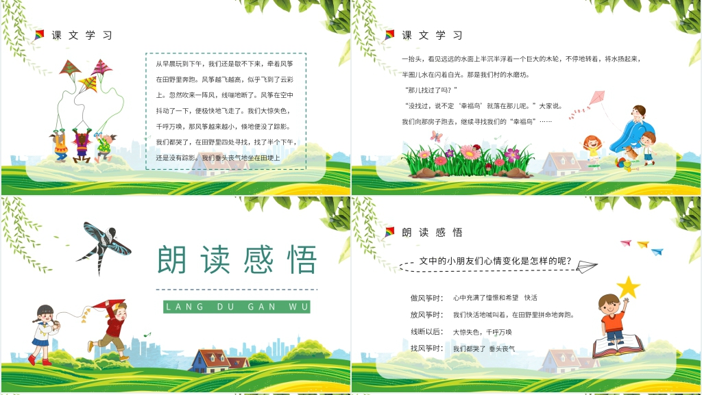 小学语文三年级上册人教部编版《风筝》课文PPT课件 小学语文三年级上册人教部编版《风筝》课文PPT课件