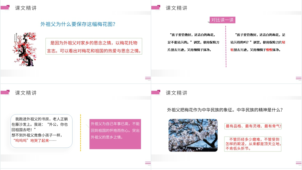 人教版五年级下册语文《梅花魂》教学教案PPT课件 人教版五年级下册语文《梅花魂》教学教案PPT课件