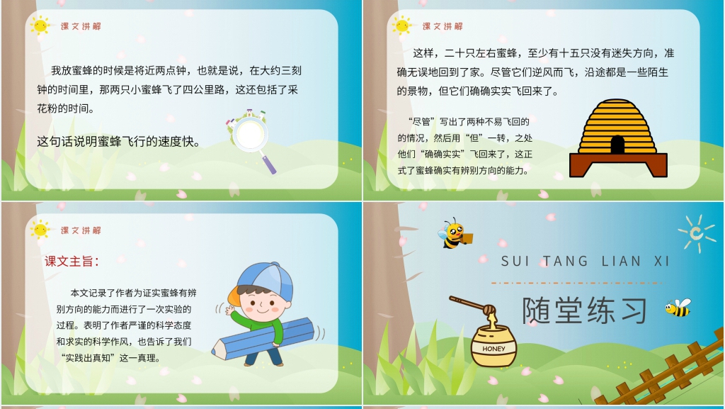 小学语文三年级上册《蜜蜂》教学PPT课件 小学语文三年级上册《蜜蜂》教学PPT课件