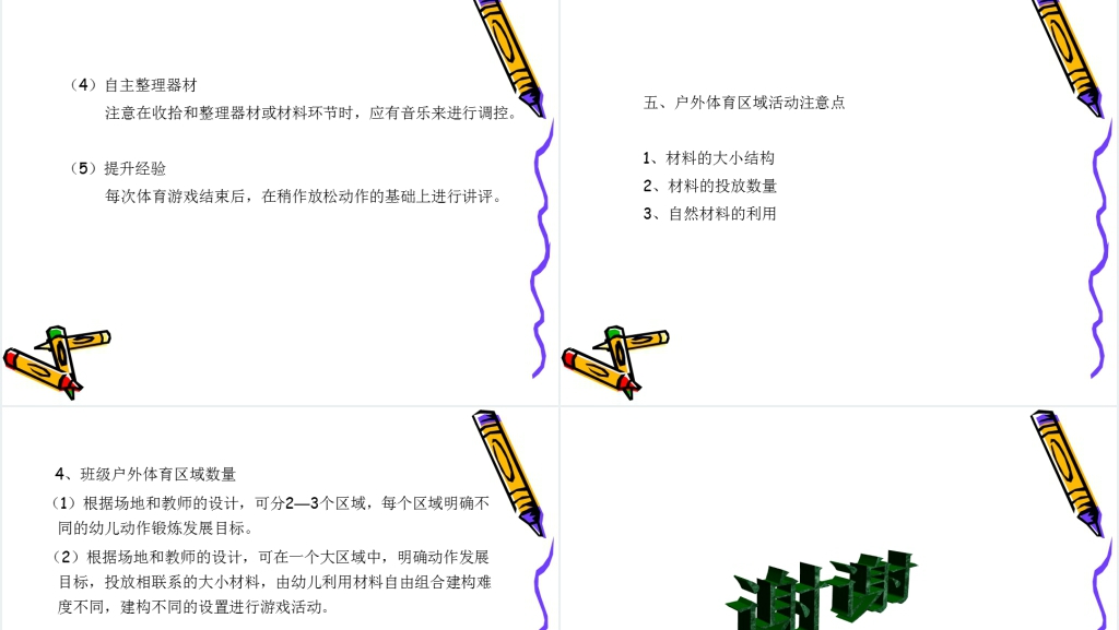 幼儿园户外体育区域活动的组织与实施PPT范文 幼儿园户外体育区域活动的组织与实施PPT范文