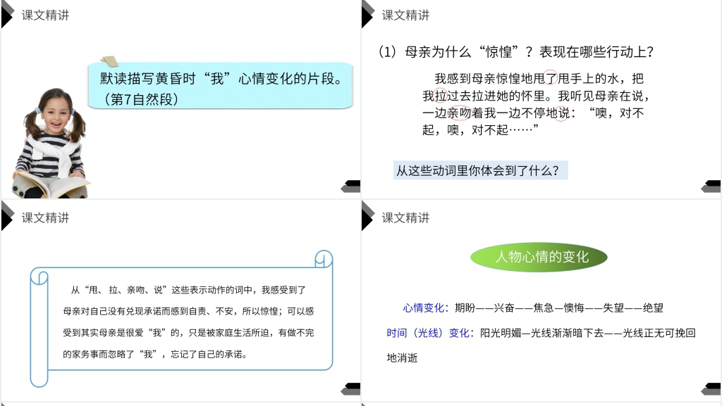 人教版六年级语文下册《那个星期天》课文讲解PPT课件 人教版六年级语文下册《那个星期天》课文讲解PPT课件