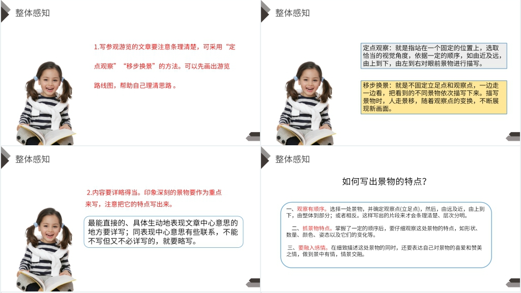 人教版四年级语文下册《第5单元习作：游》PPT课件