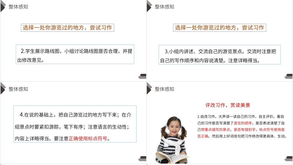 人教版四年级语文下册《第5单元习作：游》PPT课件