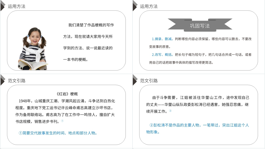 人教版六年级语文下册《习作:写作品梗概》教案PPT课件 人教版六年级语文下册《习作:写作品梗概》教案PPT课件