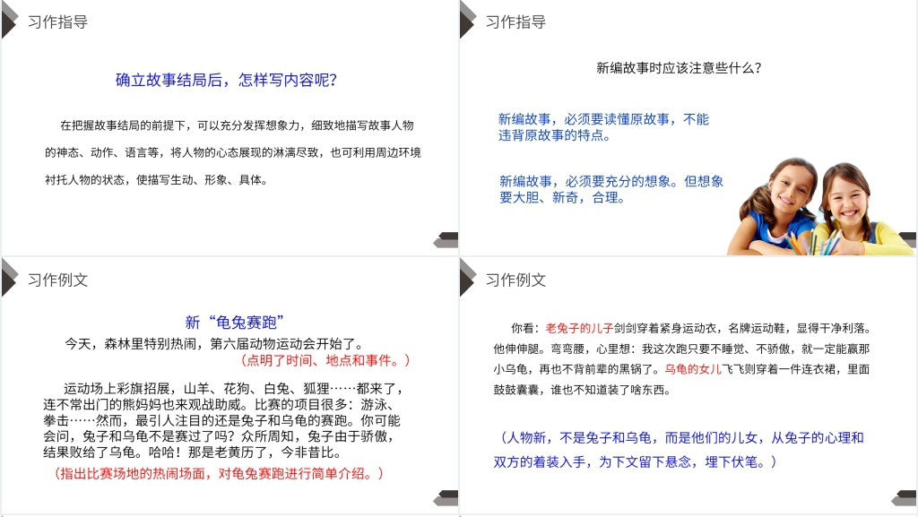 人教版四年级语文下册《习作故事新编》教学PPT课件 人教版四年级语文下册《习作故事新编》教学PPT课件