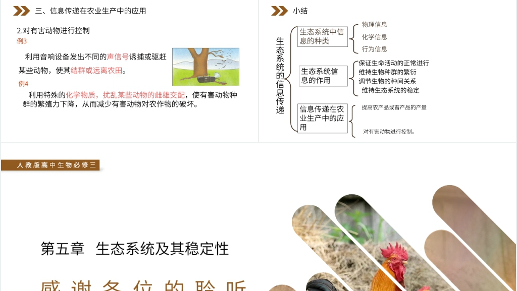 人教版高二生物必修三《生态系统的信息传递》PPT课件 人教版高二生物必修三《生态系统的信息传递》PPT课件