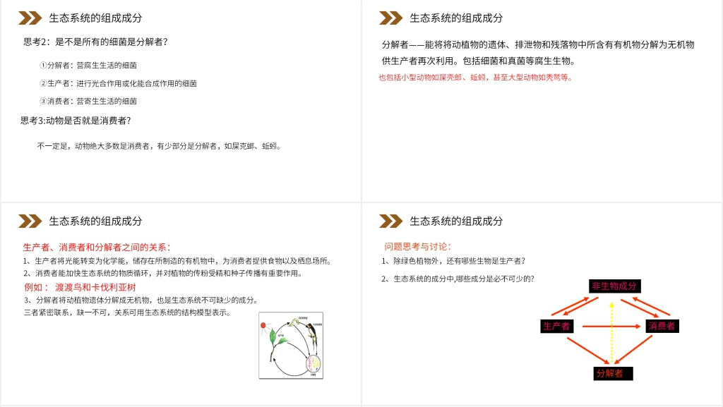 人教版高二生物必修三《生态系统的结构》PPT课件 人教版高二生物必修三《生态系统的结构》PPT课件