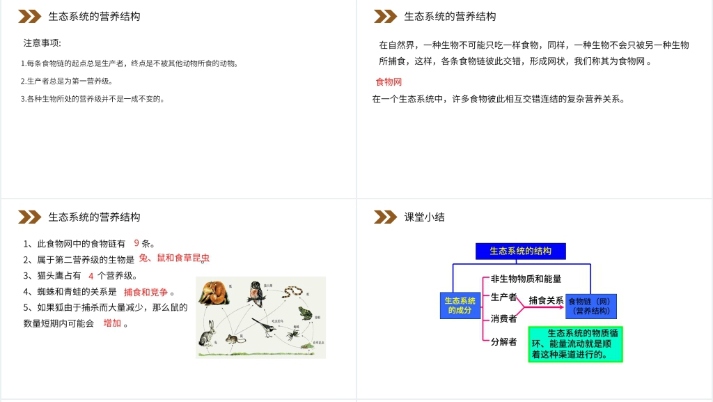 人教版高二生物必修三《生态系统的结构》PPT课件 人教版高二生物必修三《生态系统的结构》PPT课件