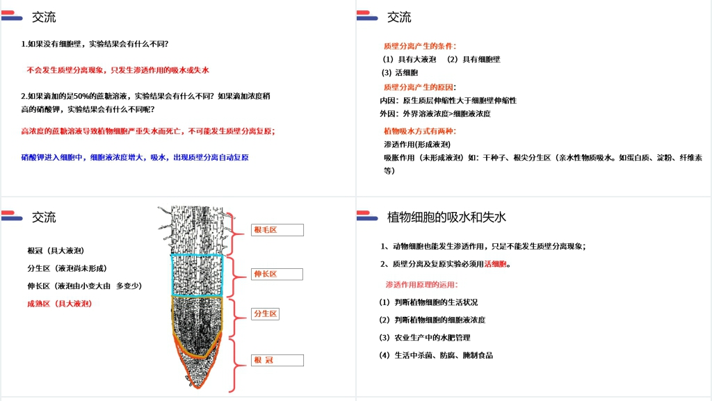 人教版必修高一生物《物质跨膜运输的实例》PPT课件 人教版必修高一生物《物质跨膜运输的实例》PPT课件