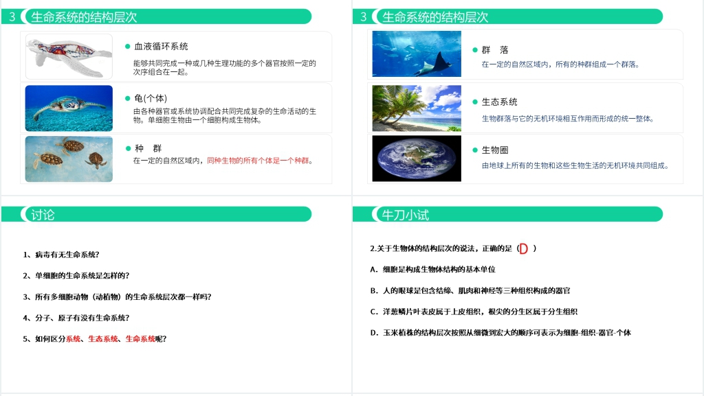 人教版必修高一生物《从生物圈到细胞》教学PPT课件 人教版必修高一生物《从生物圈到细胞》教学PPT课件