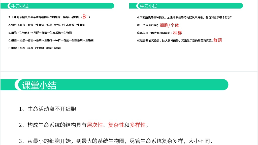 人教版必修高一生物《从生物圈到细胞》教学PPT课件 人教版必修高一生物《从生物圈到细胞》教学PPT课件