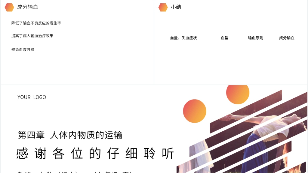 人教版生物七年级初一下册《输血与血型》PPT课件 人教版生物七年级初一下册《输血与血型》PPT课件