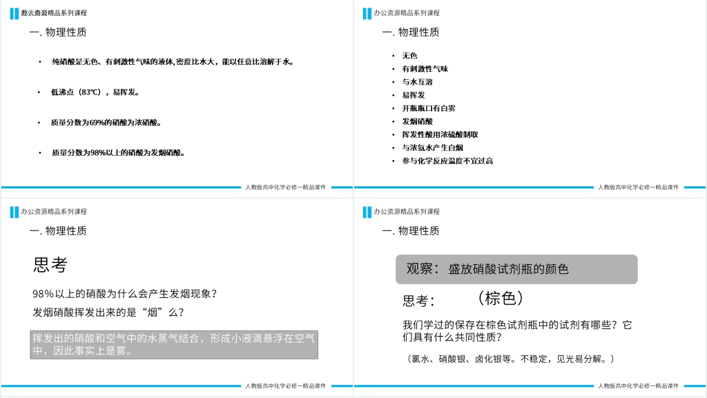 高一必修一《硝酸》PPT课件 高一必修一《硝酸》PPT课件