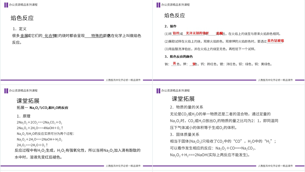 高一必修一《钠的重要化合物》教学PPT课件 高一必修一《钠的重要化合物》教学PPT课件