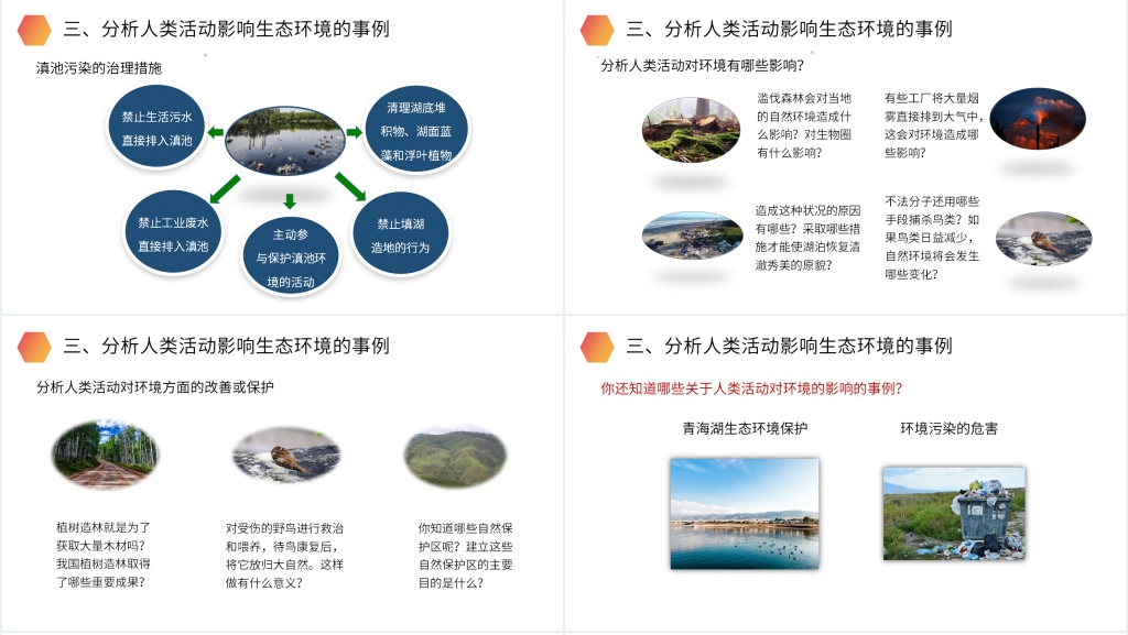 人教版生物七年级初一下册《分析人类活动对生态环境的影响》PPT课件 人教版生物七年级初一下册《分析人类活动对生态环境的影响》PPT课件