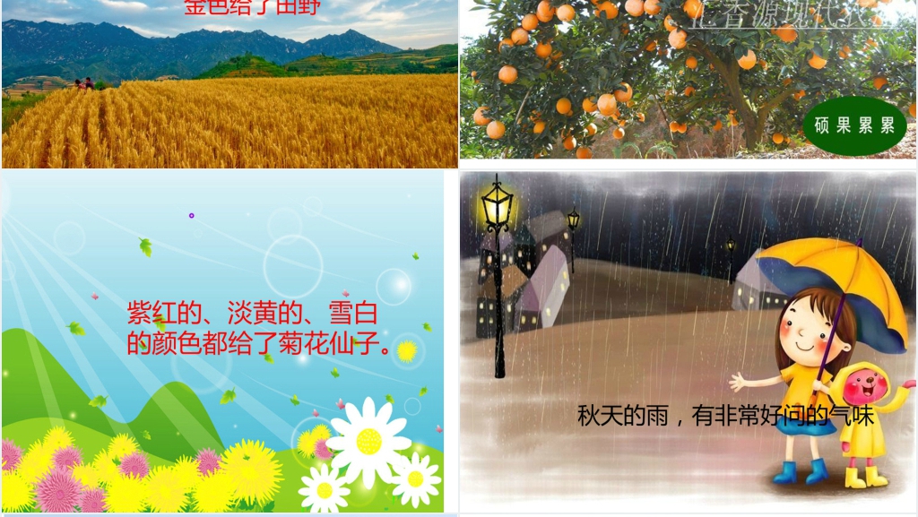 秋天的雨教案PPT课件 秋天的雨教案PPT课件