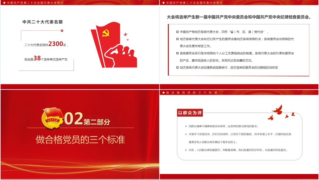 喜迎二十大以优异成绩迎接党的二十大召开PPT党课 喜迎二十大以优异成绩迎接党的二十大召开PPT党课