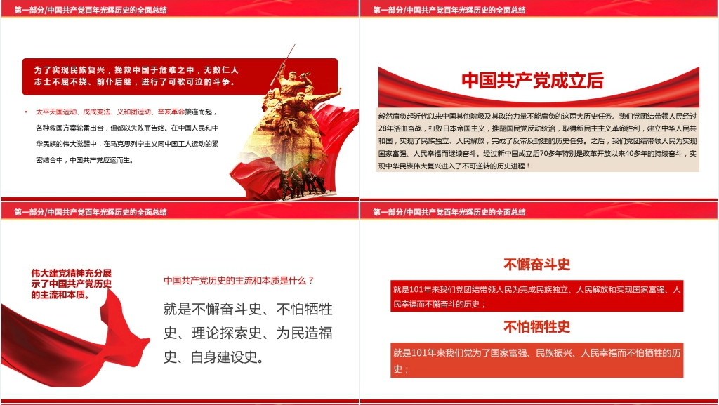 重温建党精神喜迎党的二十大PPT党课 重温建党精神喜迎党的二十大PPT党课