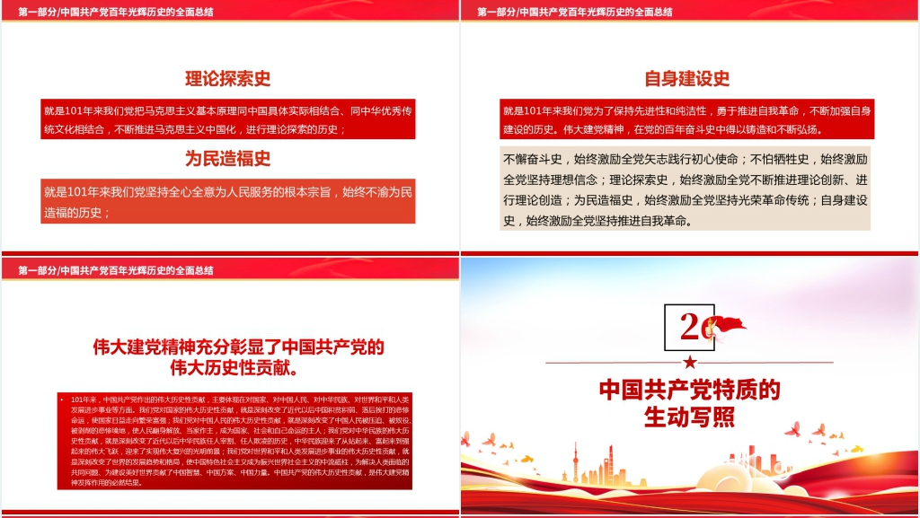 重温建党精神喜迎党的二十大PPT党课 重温建党精神喜迎党的二十大PPT党课