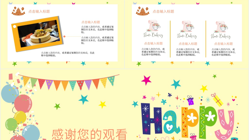 儿童生日派对策划方案PPT模板 儿童生日派对策划方案PPT模板