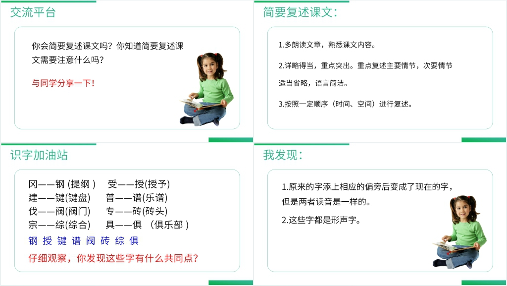 人教版四年级语文上册《语文园地(八)》PPT课件 人教版四年级语文上册《语文园地(八)》PPT课件