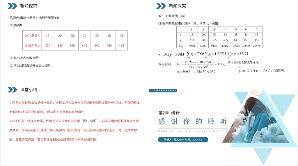 人教版高中数学必修三《变量间的相关关系》PPT课件